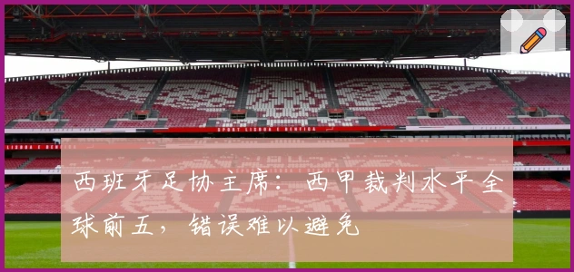 西班牙足协主席：西甲裁判水平全球前五，错误难以避免